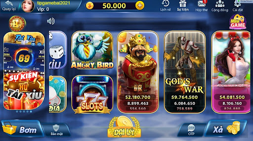 Giao diện dành cho game bài MeLy club