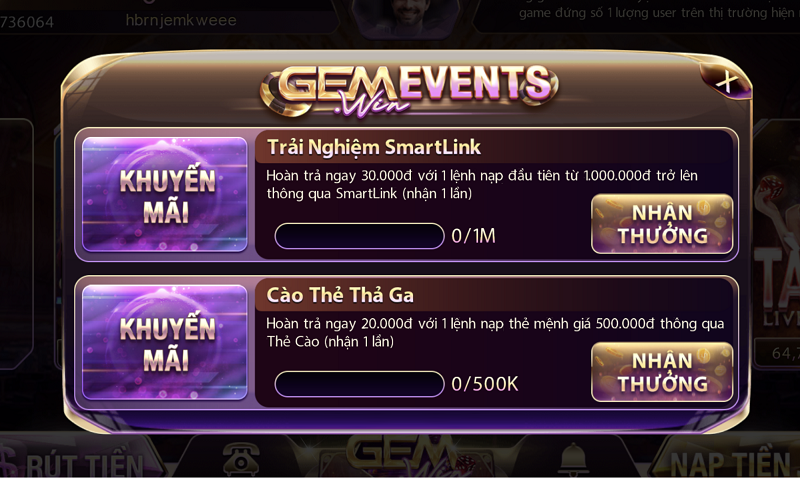 Gemwin - Cổng game đẳng cấp hàng đầu thị trường giải trí